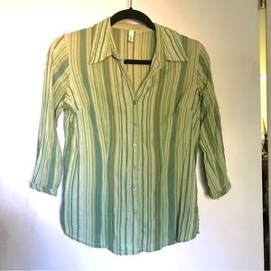 St John’s Bay 3/4 Sleeve Button Down Shirt